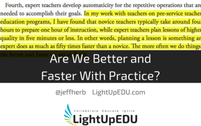 Are We Better and Faster With Practice?