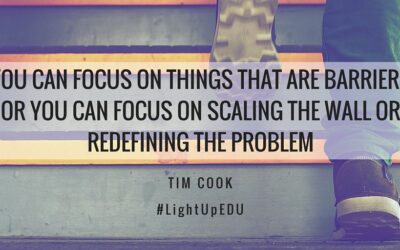 Focus on Redefining the Problem #LightUpEDU